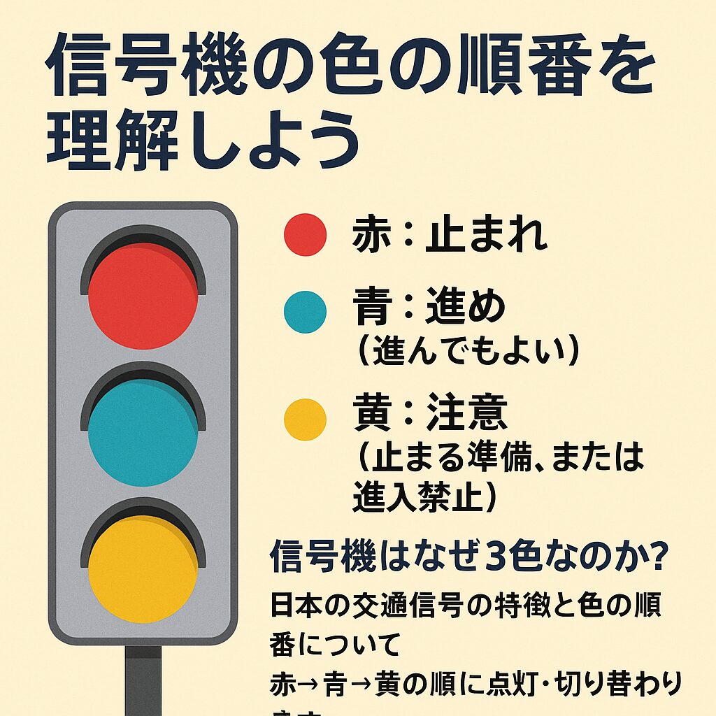 信号の順番と意味を子どもに伝える方法｜親子で学ぶ交通ルール | hatch way｜親子でひらく雑学の扉